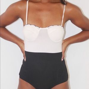 Black & White Seashell Leotard